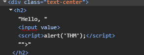 Injected script breaking out into an existing element in the DOM
